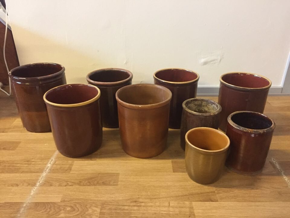boligtilbehoer syltekrukker keramik forskellige stoerrelser
